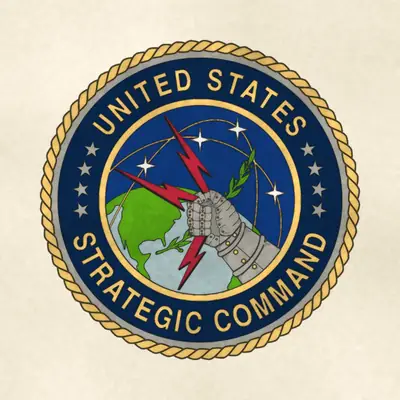 U.S. Strategic Command (Joint) command seal / emblem, redrawn in ink and watercolor from the public-domain reference image