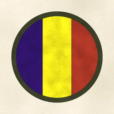 U.S. Army Training and Doctrine Command (Army) shoulder sleeve insignia, redrawn in ink and watercolor from the public-domain reference image