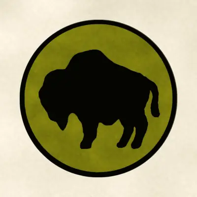 92nd Infantry Division (Army) shoulder sleeve insignia, redrawn in ink and watercolor from the public-domain reference image