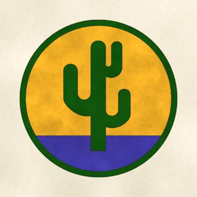103rd Infantry Division (Army) shoulder sleeve insignia, redrawn in ink and watercolor from the public-domain reference image