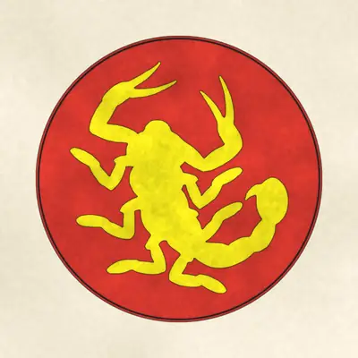 22nd Infantry Division (Army) shoulder sleeve insignia, redrawn in ink and watercolor from the public-domain reference image