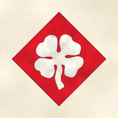 Fourth Army (Army) shoulder sleeve insignia, redrawn in ink and watercolor from the public-domain reference image