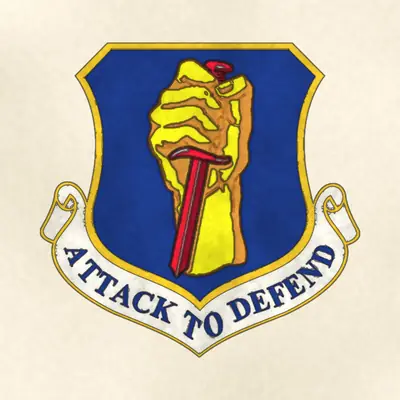 35th Fighter Wing (Air Force) organizational emblem, redrawn in ink and watercolor from the public-domain reference image
