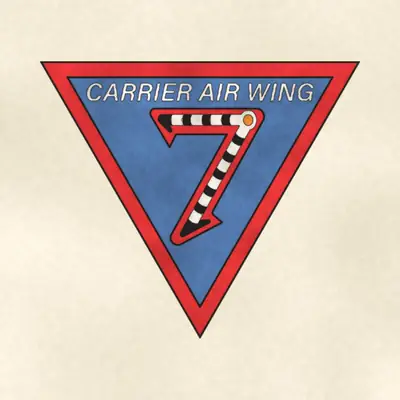 Carrier Air Wing 7 (Navy) command seal / emblem, redrawn in ink and watercolor from the public-domain reference image